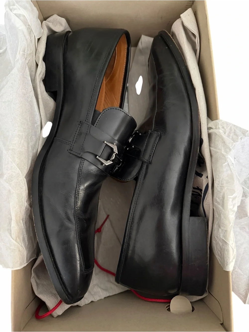 Flag Ltd Noble Men’s Black Genuine Leather Horsebit Loafers